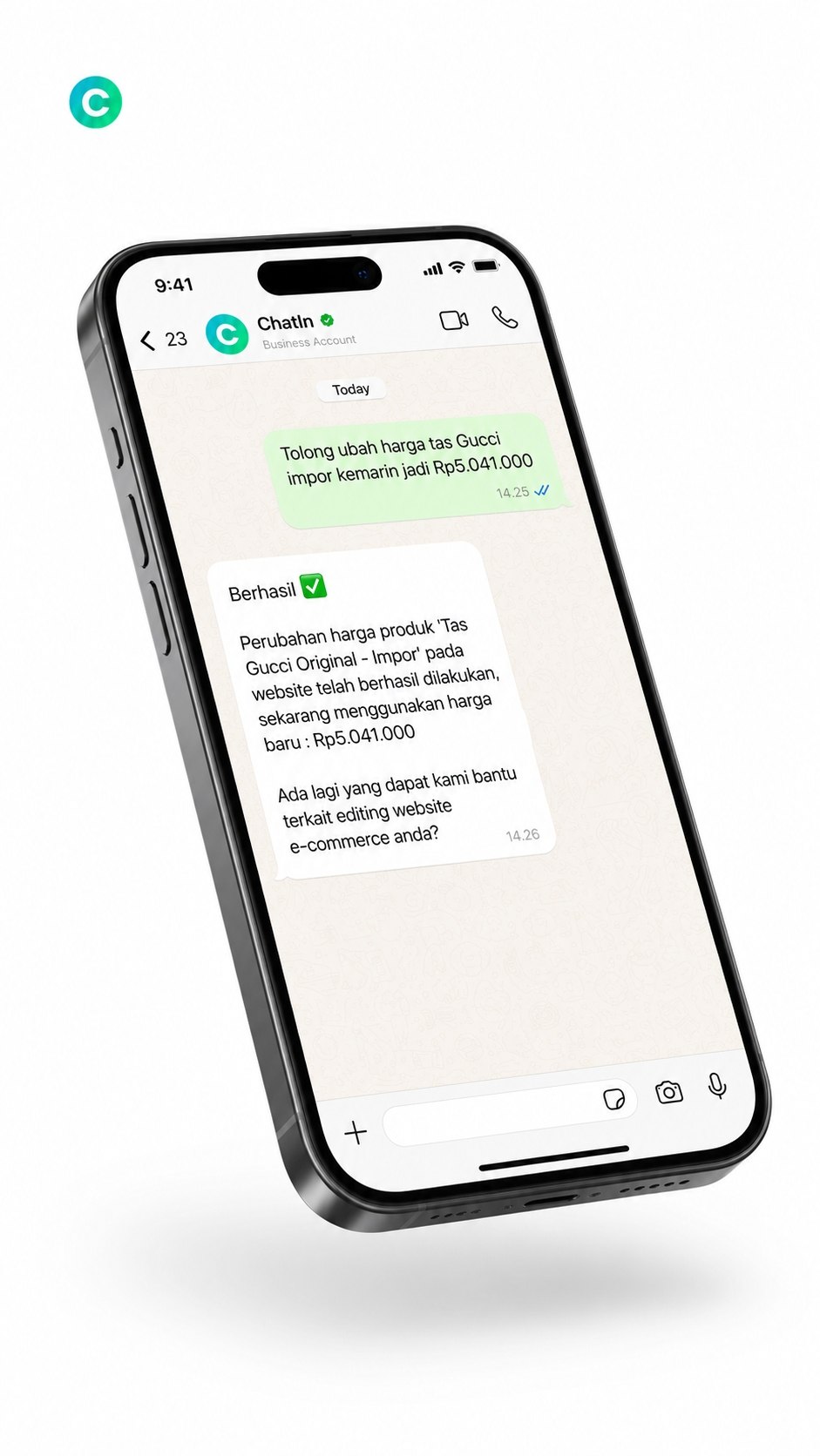 Aksi API ChatIn