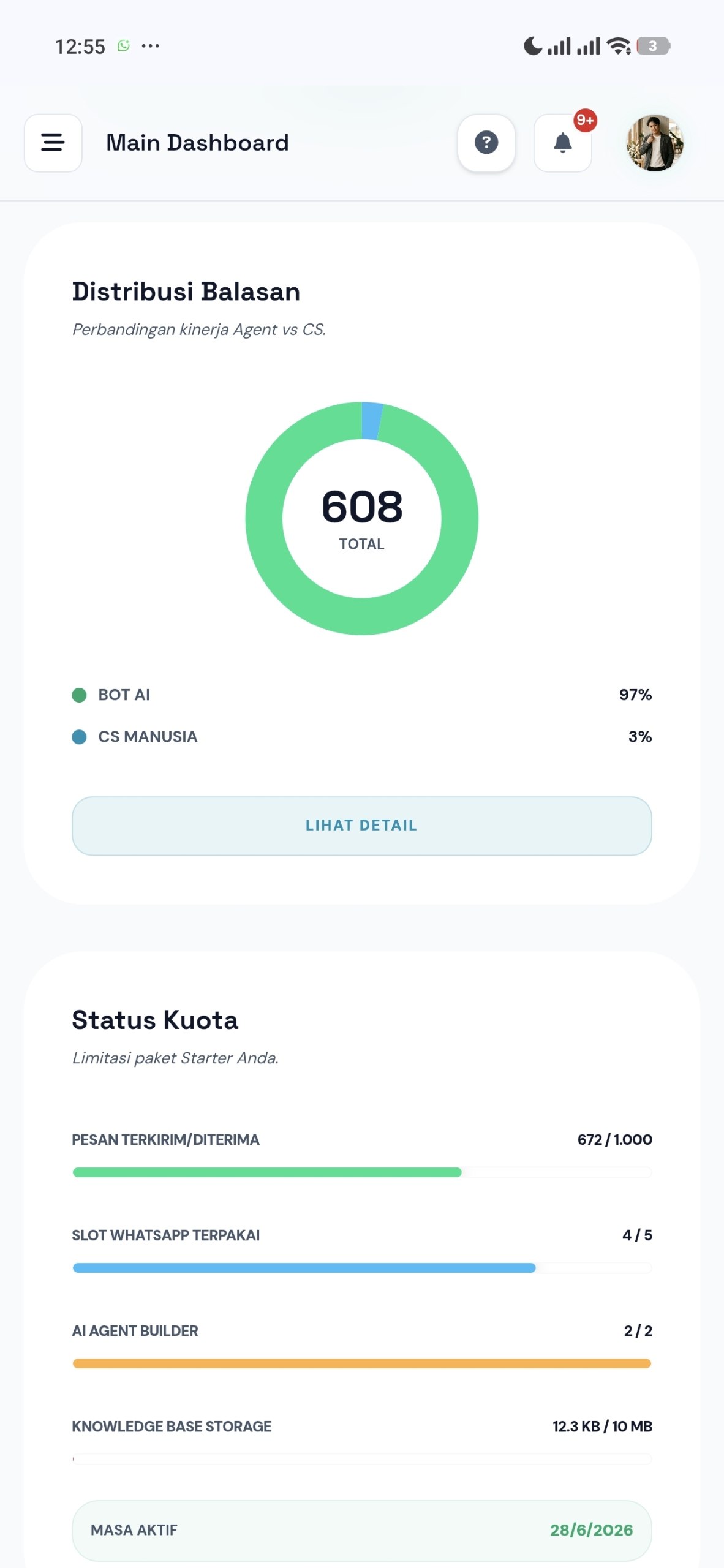Dashboard Utama