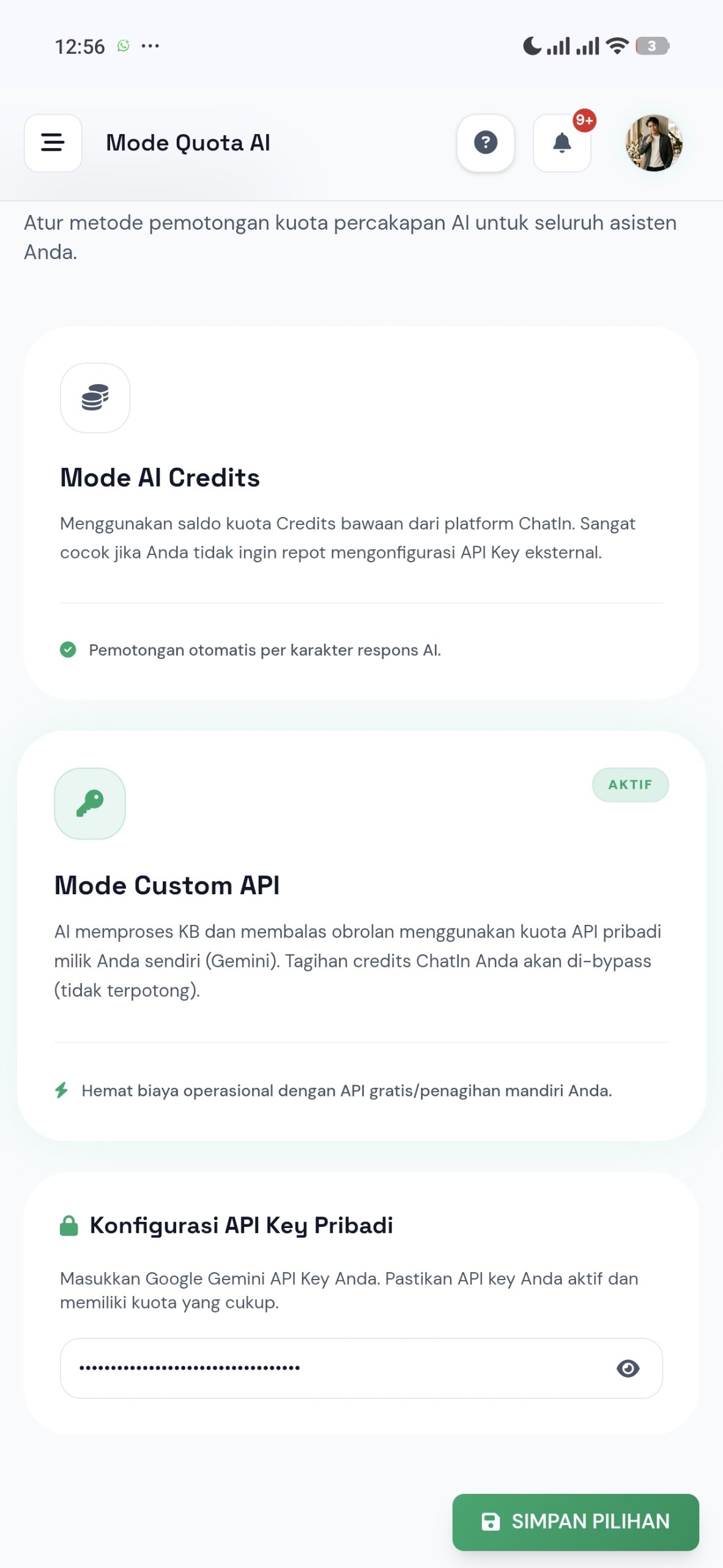 Mode Kuota AI